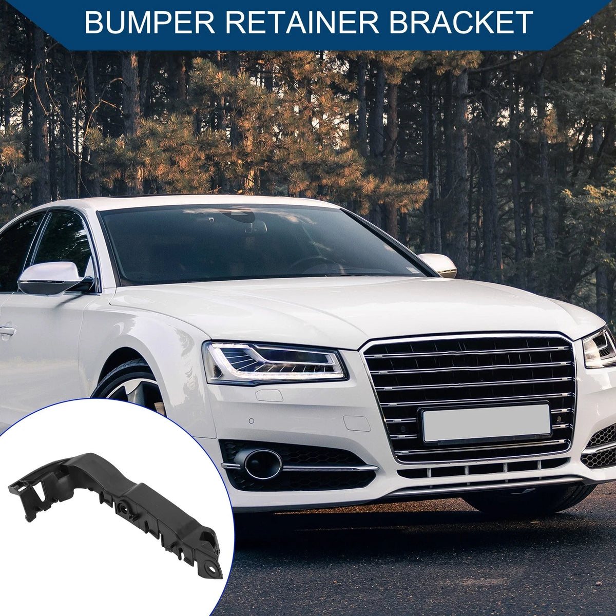 1pc Left Front Bumper Support Bracket No. 8V5807183 for Audi A3 (2015–2019)