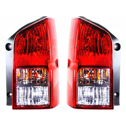 Halogen Tail Light Set for Nissan Pathfinder (2005–2012) CLR/RD w/Bulbs 2Pcs