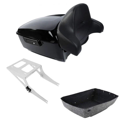 Trunk Backrest Mount Rack for Harley Fat Boy 2008-2017
