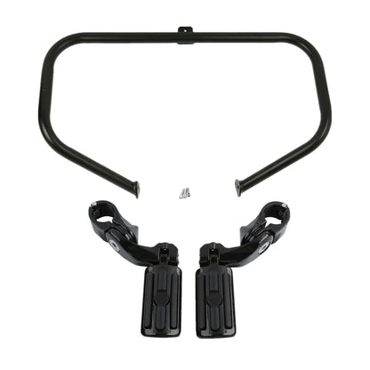 Footpegs Mount & Engine Guard Crash Bar for Harley Touring 1997-2008