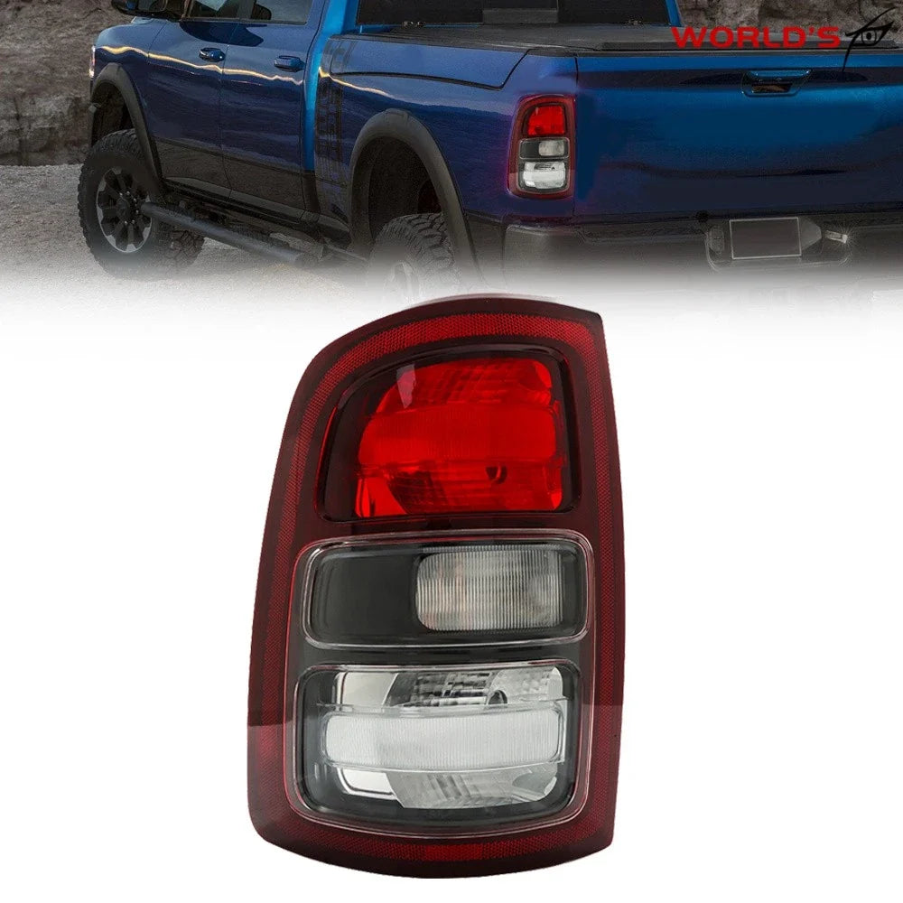 Tail Light for Dodge Ram 2500 3500 (2019–2022) Black Trim Halogen Left