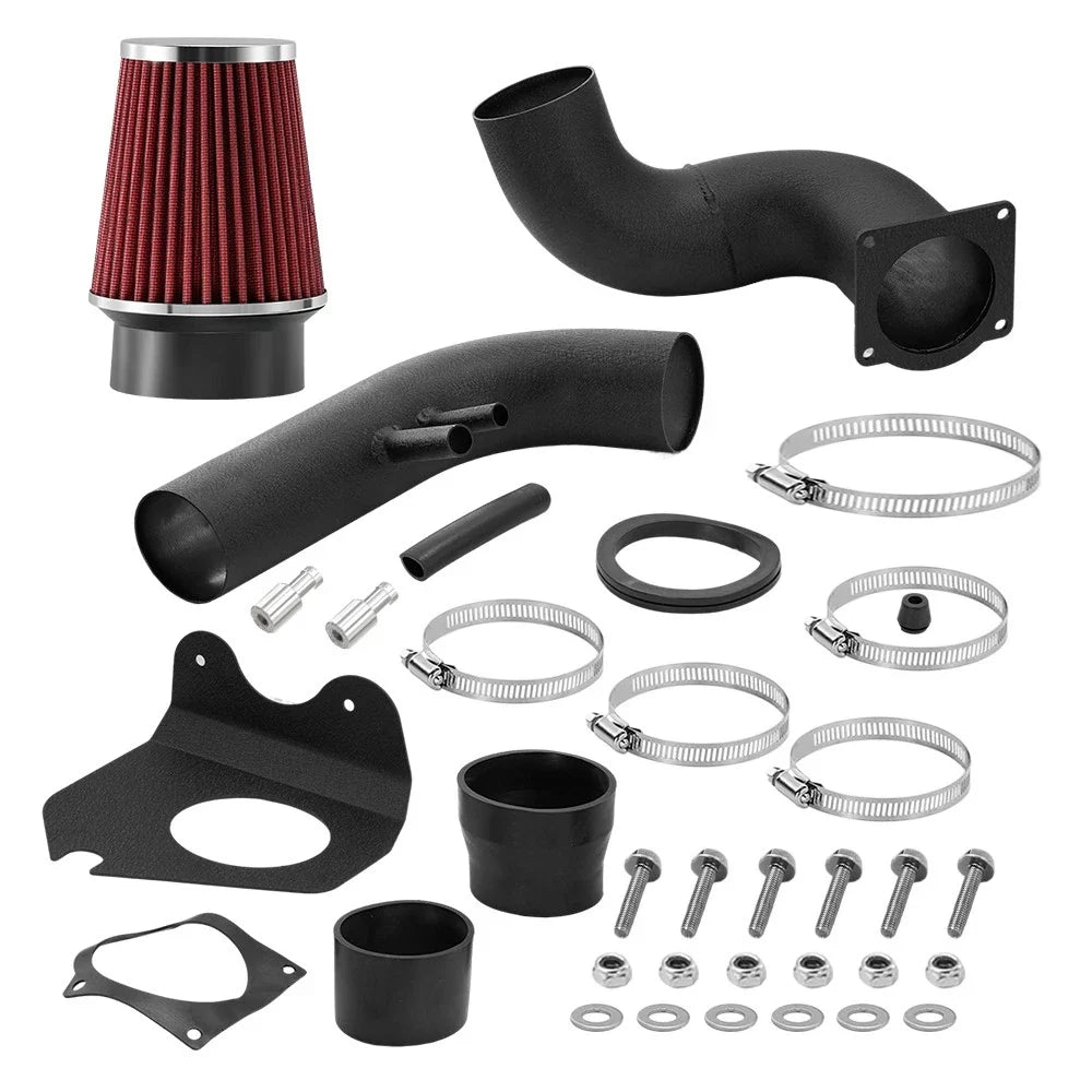 Cold Air Intake Kit for Ford Mustang 4.6L V8 (1996–2004) with Power Flow Hose Red