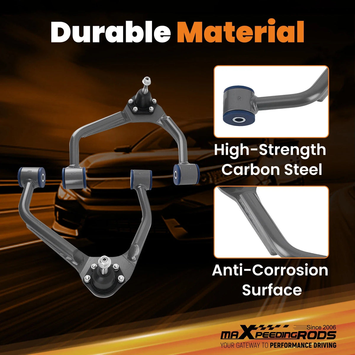 Upgraded Alignment Upper Control Arms Drop Kit for Silverado Sierra 1500 (2007–2015)