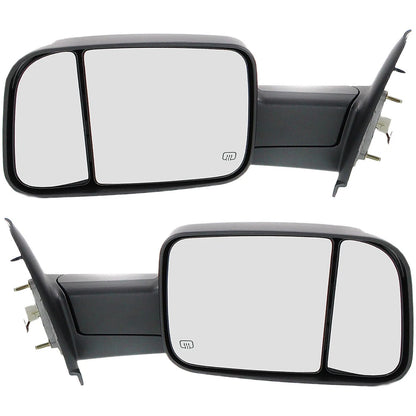 Tow Mirror Set for Dodge Ram 1500 (2002–2009) - Power, Heat, Blind Spot