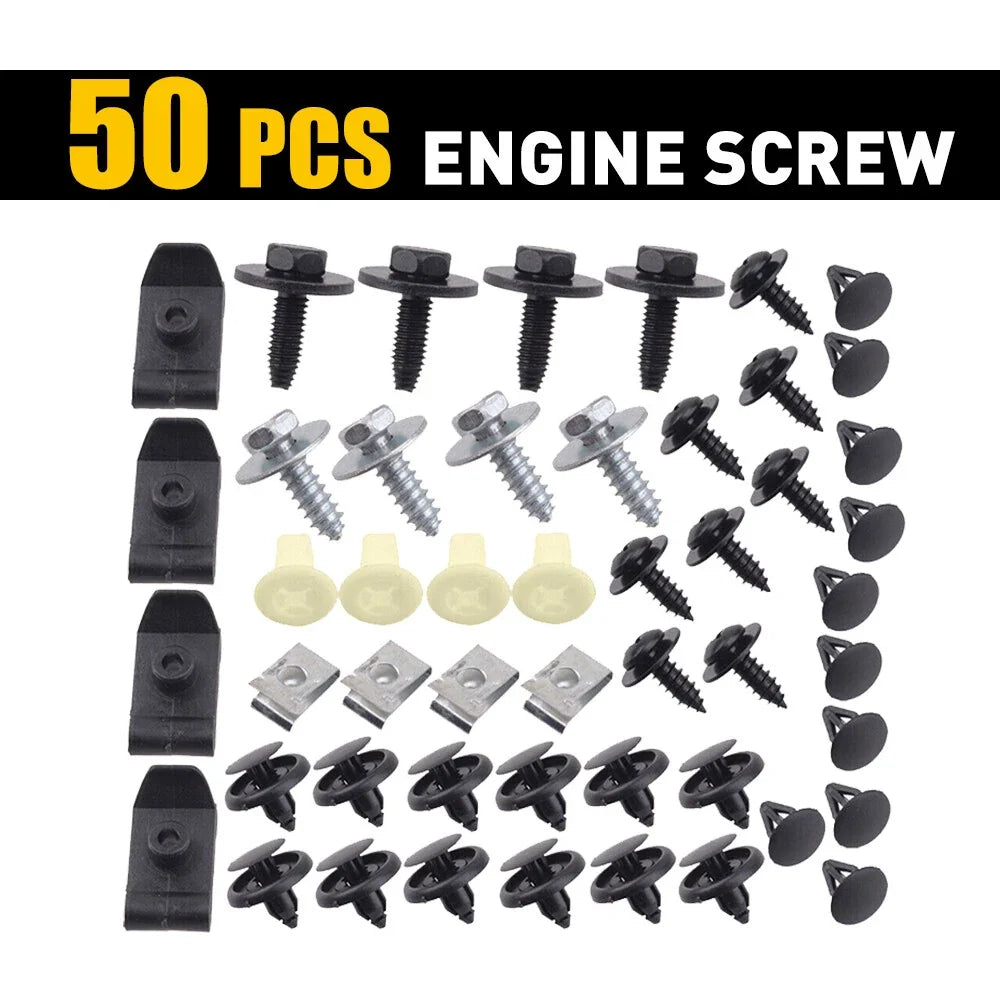 U-nut Clips & Body Bolts for Toyota M6 Engine Under Cover Splash Shield