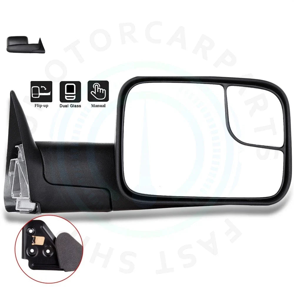 Manual Tow Mirror for Dodge Ram 1500 2500 3500 (1994–2001)