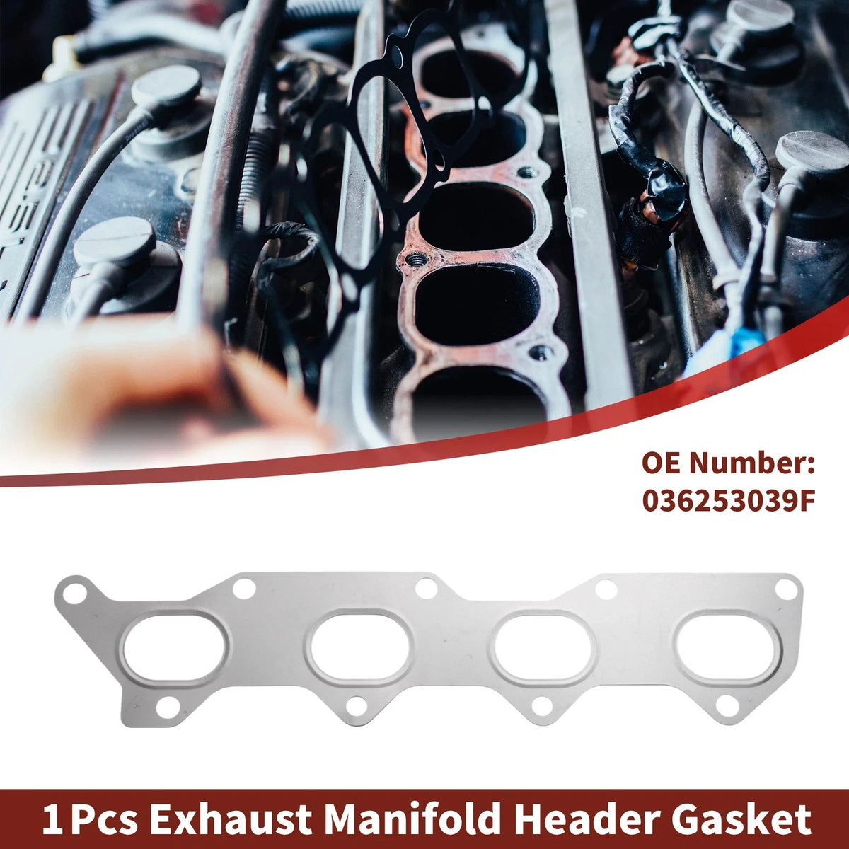 Exhaust Manifold Header Gasket for Volkswagen Polo (1998–2014) No. 036253039F