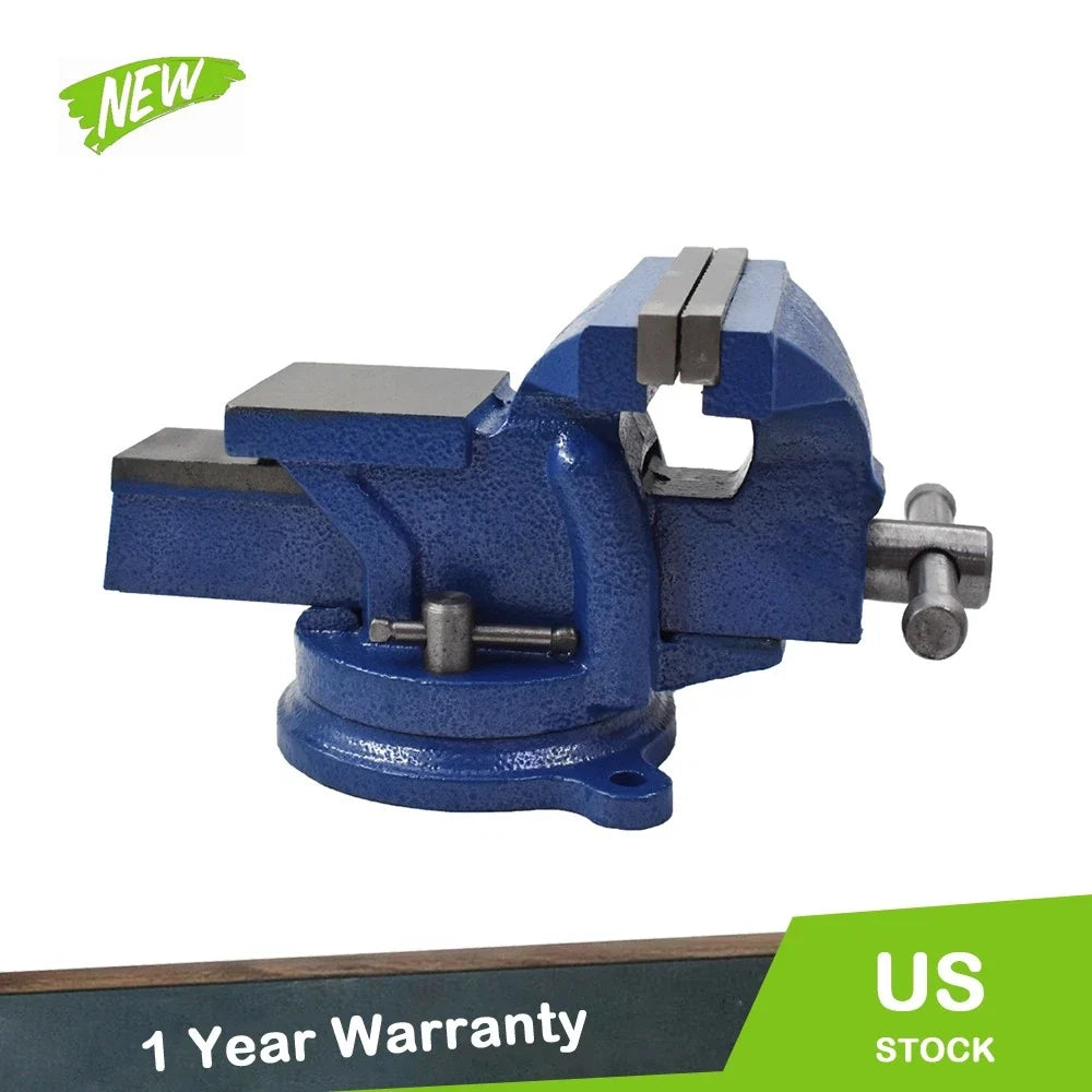 Heavy Duty Steel Bench Vise with Anvil for Workbench (4 Inch)