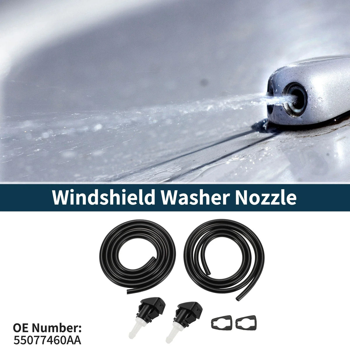 Windshield Washer Nozzle Set for Dodge Grand (No. 55077460AA)
