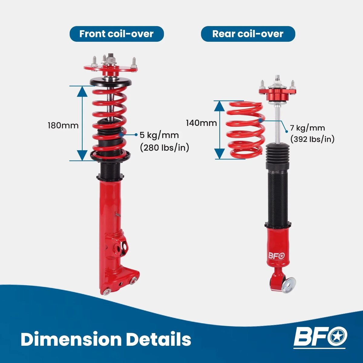 Coilover Shocks Struts Assembly for BMW Z3 (E36) 1996-2002