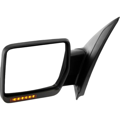 Power Mirror for Ford F-150 (2009–2010) Front Left Heated Chrome Folding