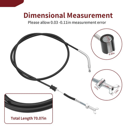 Rear Parking Brake Cable for Suzuki Ozark LTF250 2007-2014 58810-05G11