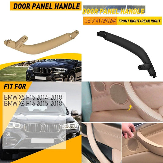 Right Interior Door Panel Handle Pull Trim Beige for BMW X5 F15 X6 F16 (2014–2018)
