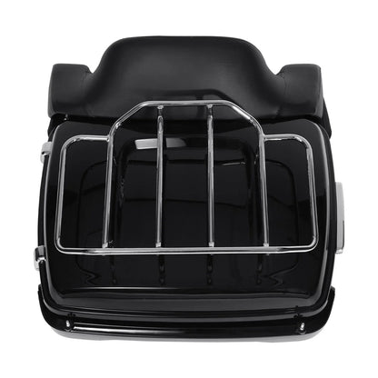 Backrest Mount Rack with Tail Light Speaker for Harley Touring 2014-2026
