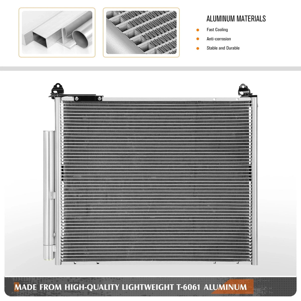 Replacement A/C Condenser for Toyota 4Runner 2021-2024 Aluminum Core