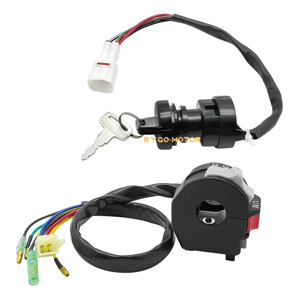 Start Stop Switch & Ignition Key for Yamaha Bear Tracker 250 (2000–2007)