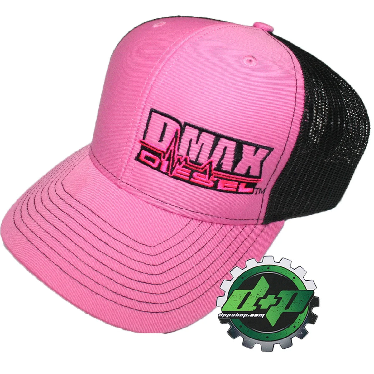 Duramax Diesel Trucker Hat for Richardson (Pink/Black Mesh)