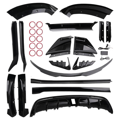 Front Lip Diffuser and Side Skirt - Full Body Kit for Tesla Model 3 (2024+)
