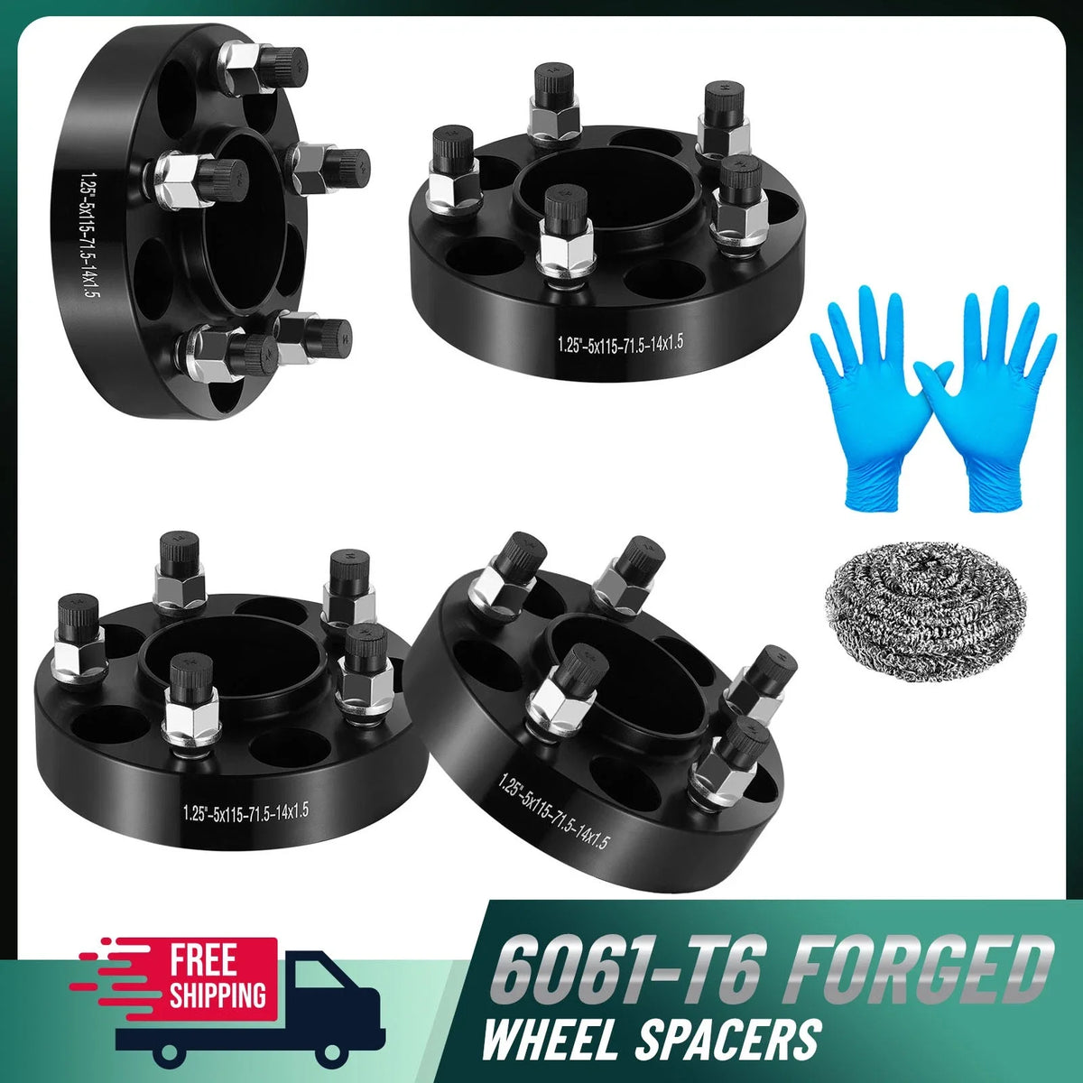 Hubcentric Wheel Spacers for Dodge Charger Magnum Challenger (2011–2014)