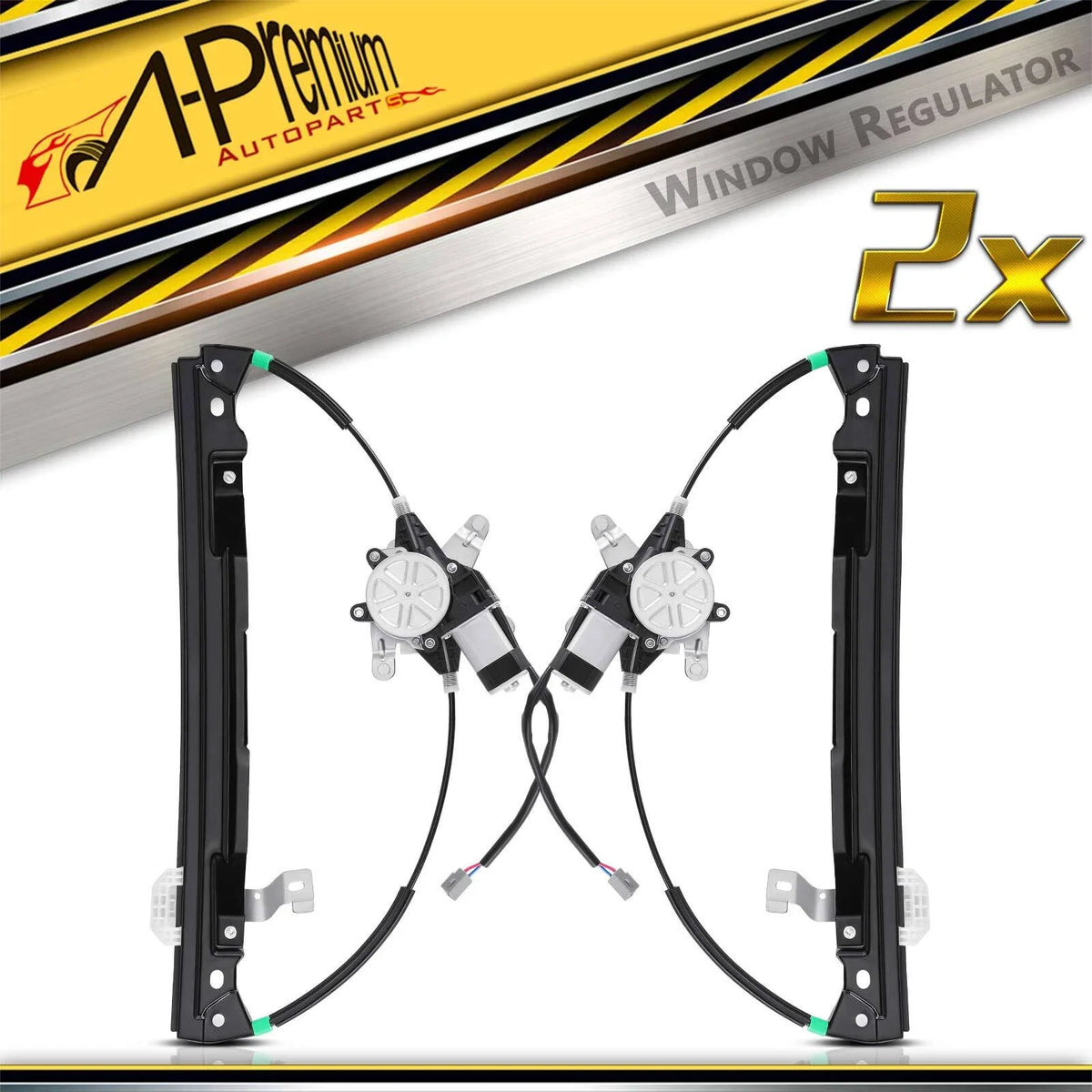 2Pcs Rear Window Regulators with Motor for Ford Explorer (2002–2005)