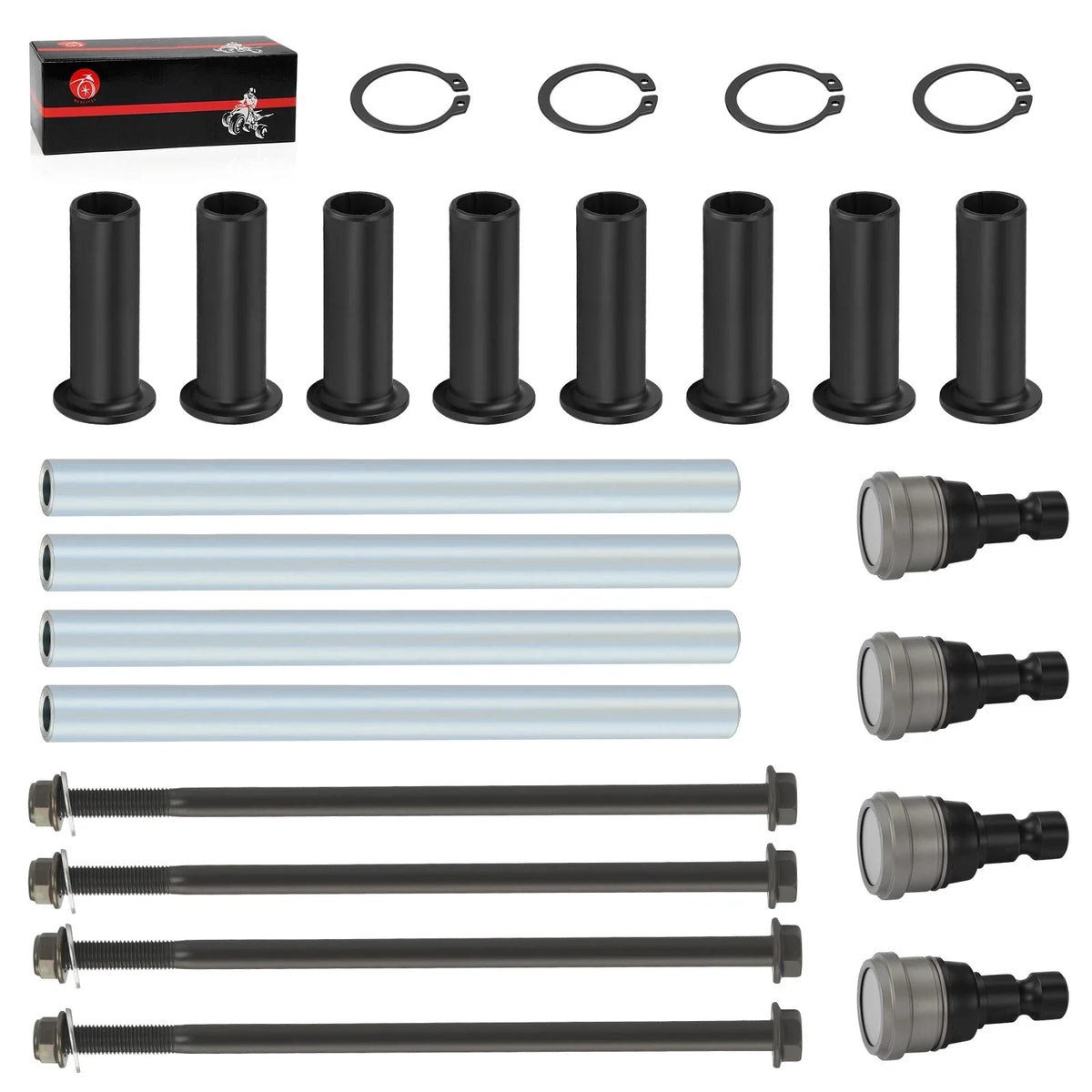 Ball Joint Kit with A Arm Pivot Bushings for Polaris RZR S 800 09-14