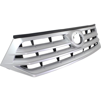 Grille for Toyota Highlander (2011–2013) Silver Plastic