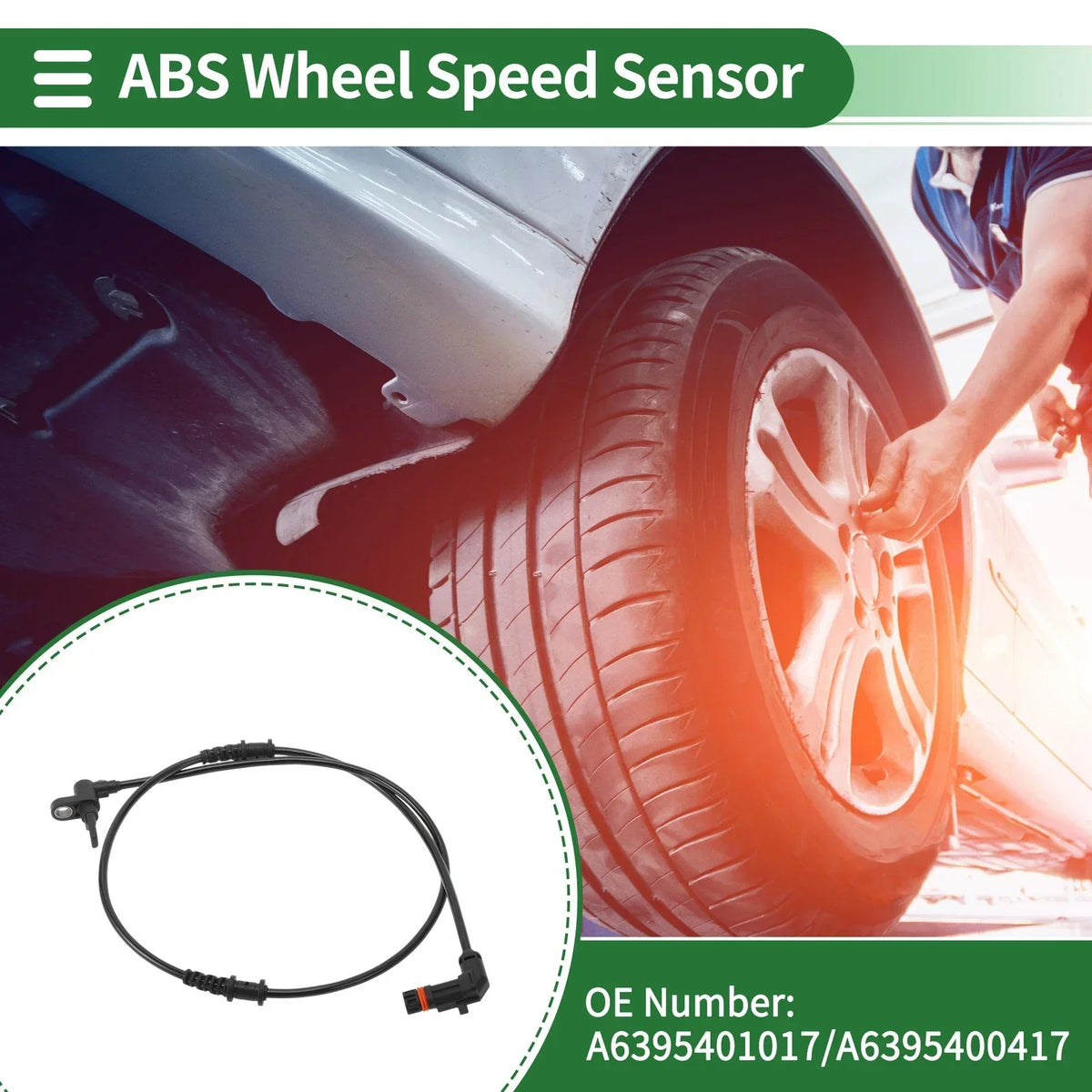 ABS Sensor for Wheel Speed - Mercedes-Benz W639 2003-2014