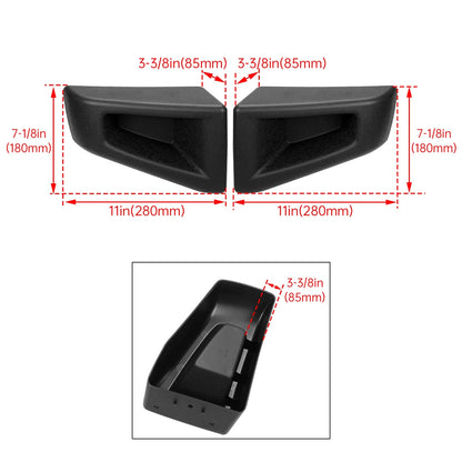 Front Bumper End Cap Set, Textured for Hummer H2 (2003-2009) Left & Right
