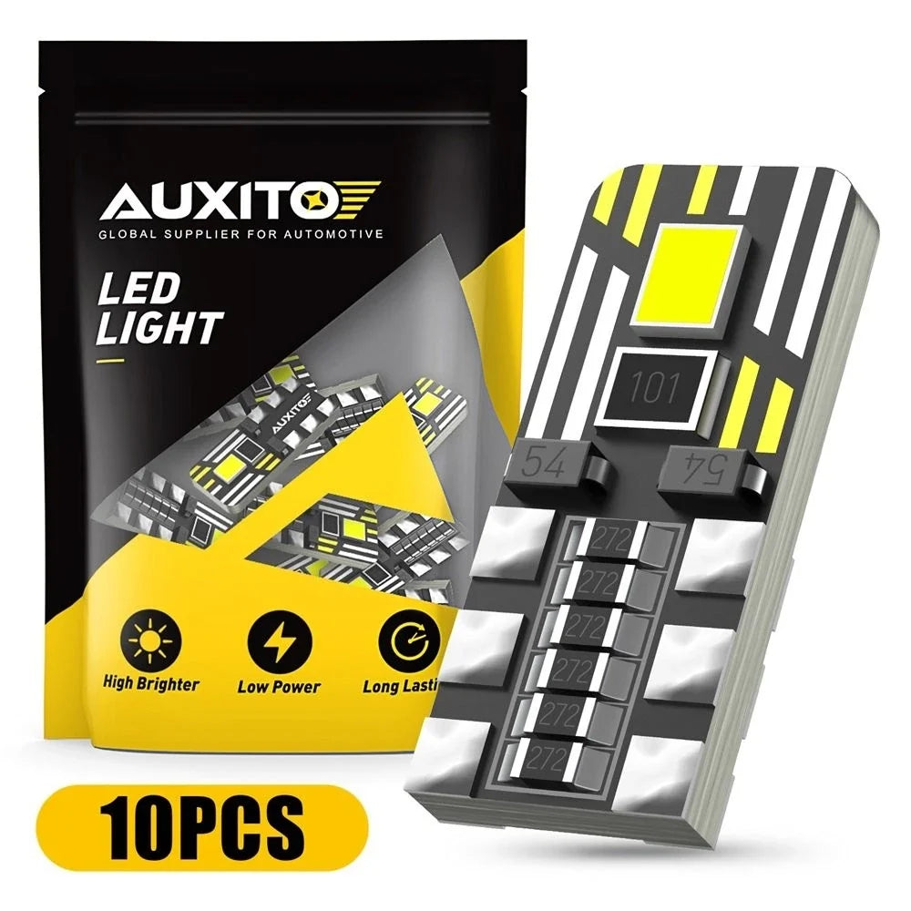 10X T10 194 White LED Bulbs for Side Marker/License Plate - Hilux N70