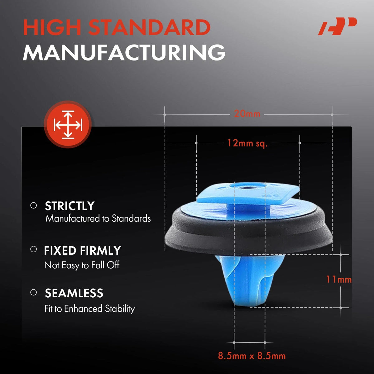 Fender Wheel Moulding Clip Set 20Pcs for Jeep Renegade 2015-2023