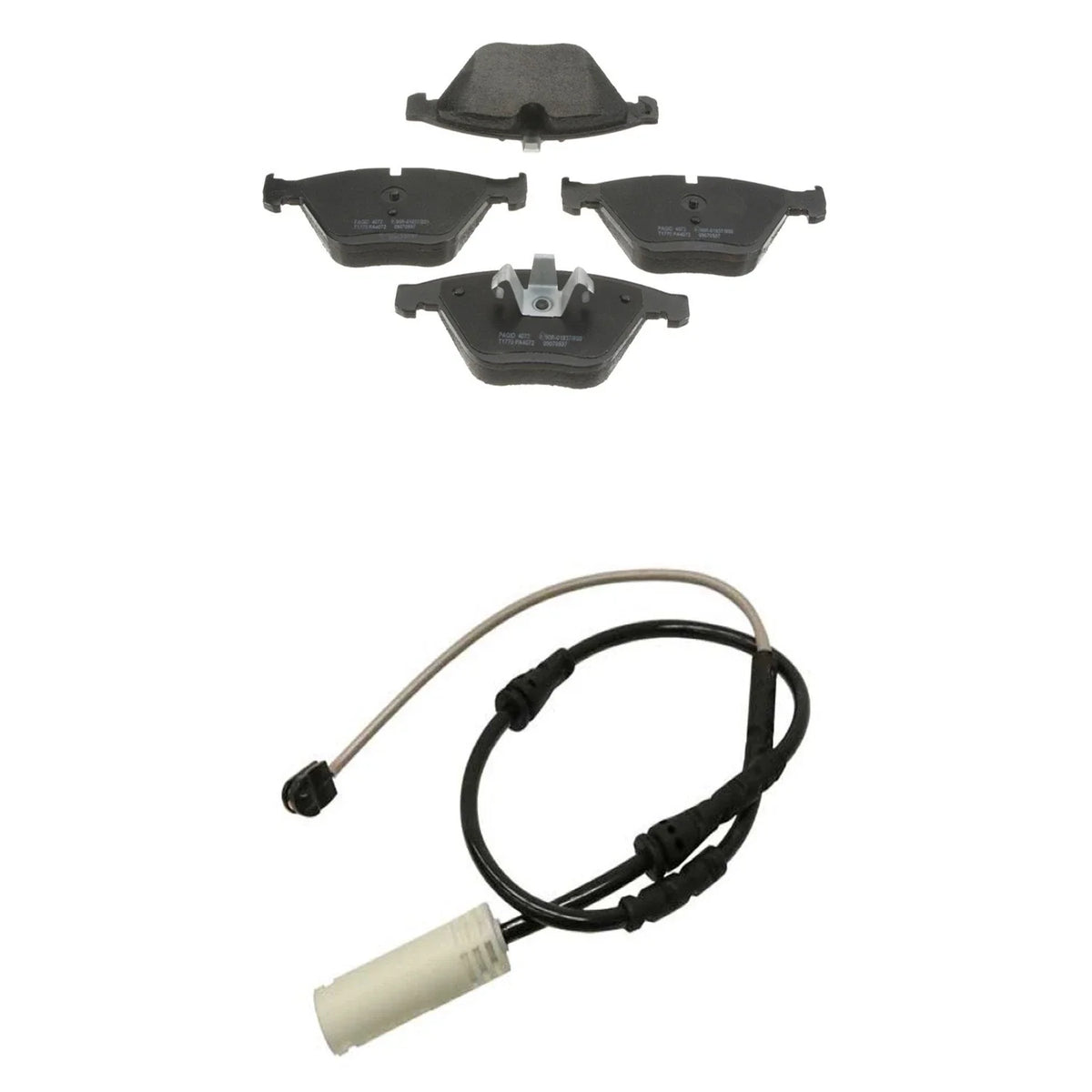 Hella Front Low-Met Disc Brake Pad Set with Sensor for BMW E84 X1 (2013–2015)