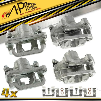 Set of 4 Brake Calipers with Bracket for Nissan Altima (2002–2006)