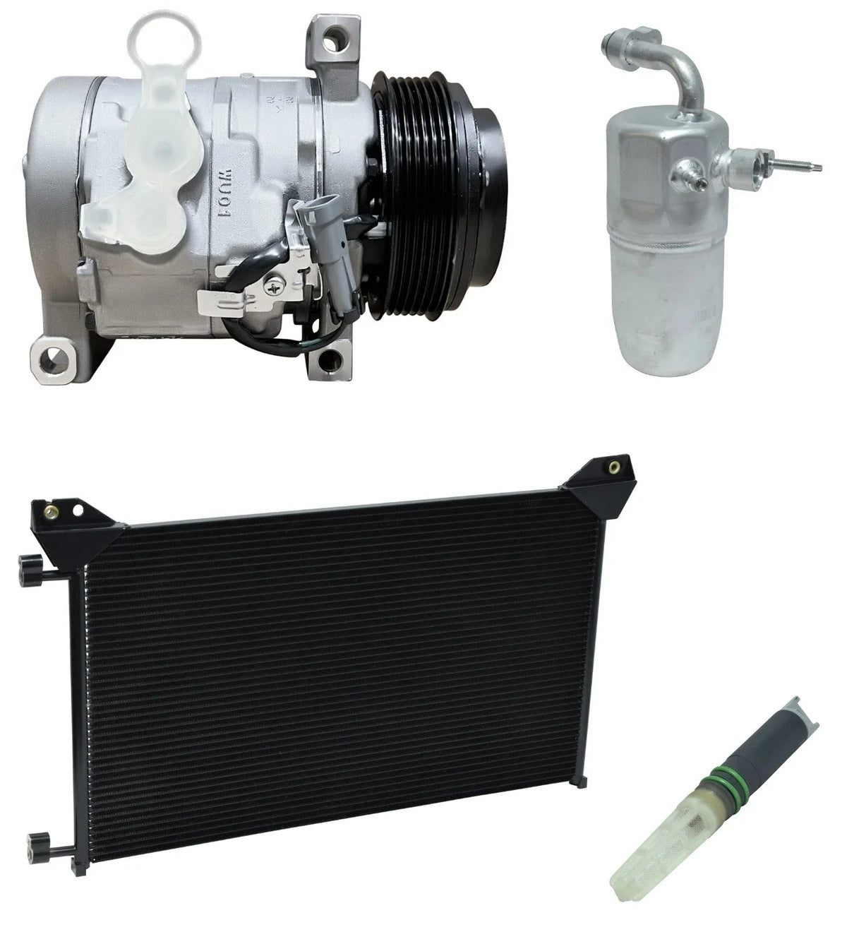 AC Compressor Kit With Condenser for Chevrolet Silverado 2500 HD 2011–2018