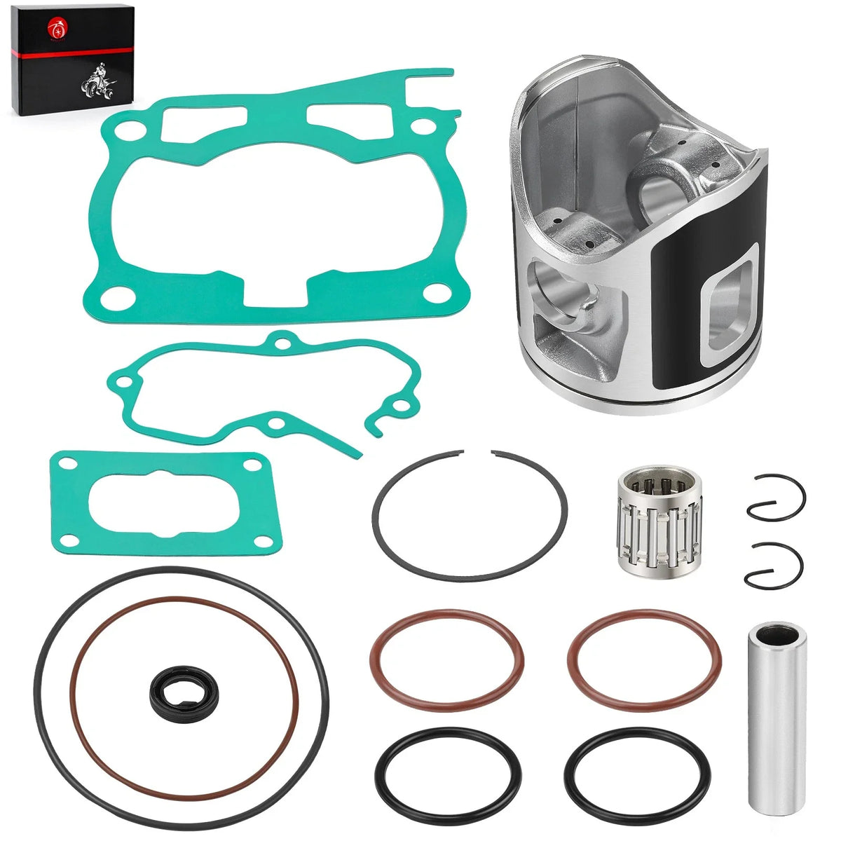 Piston Rings Kit - 54mm with Bearing & Gasket for Yamaha YZ125 (1998–2000)