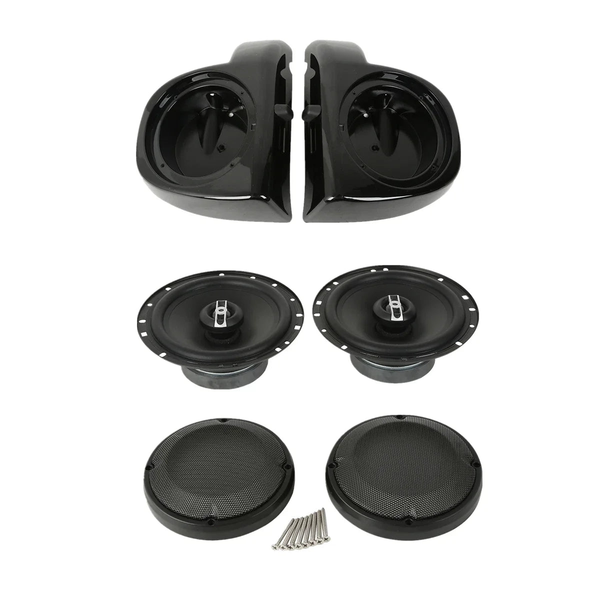 6.5" Fairing Pods with Speakers & Grills for Harley Touring (2014-2023)
