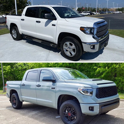Black Trim Cover Set for Window Pillar Posts on Toyota Tundra 2007-2021