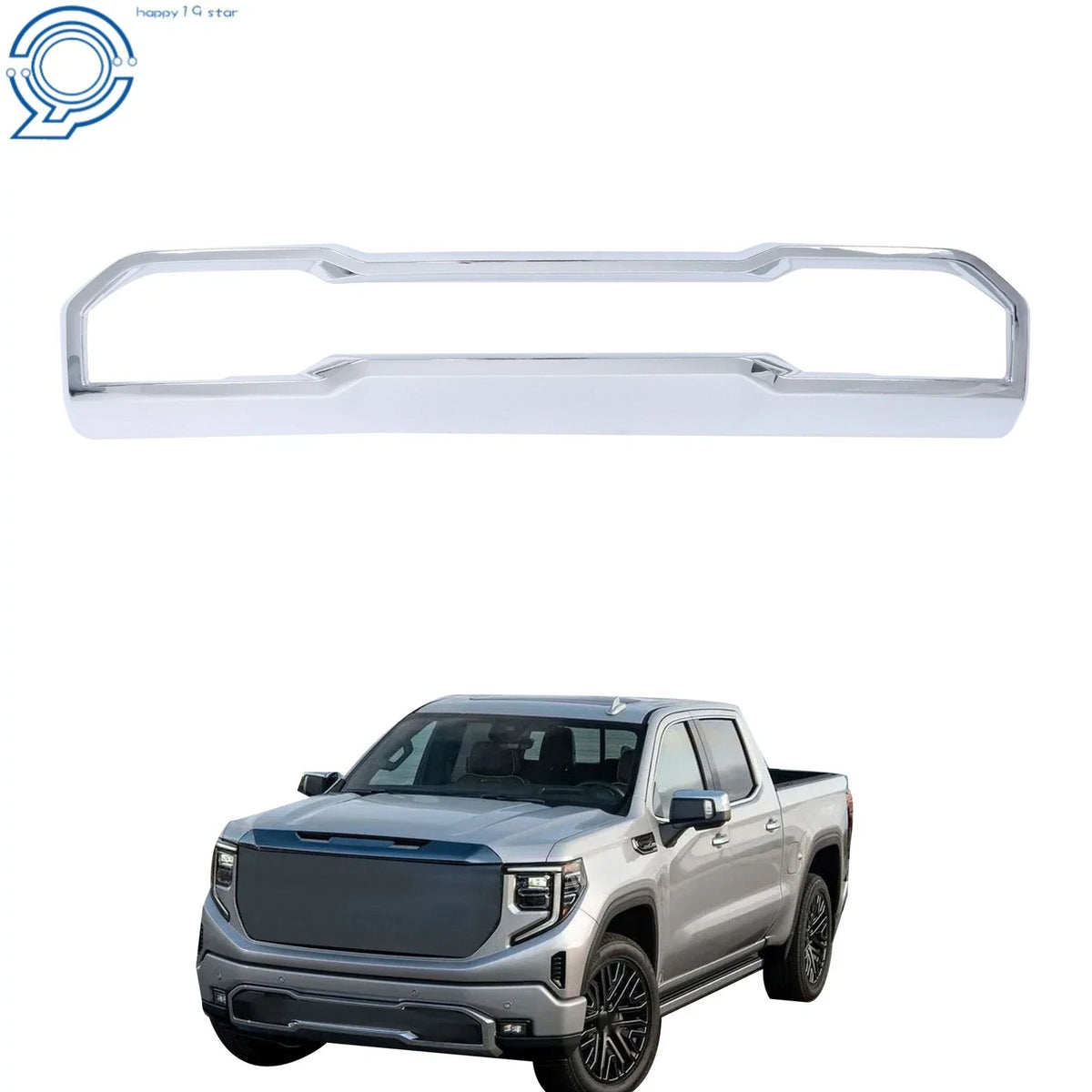 Front Lower Skid Plate Valance for GMC Sierra 1500 (2022–2024) Chrome