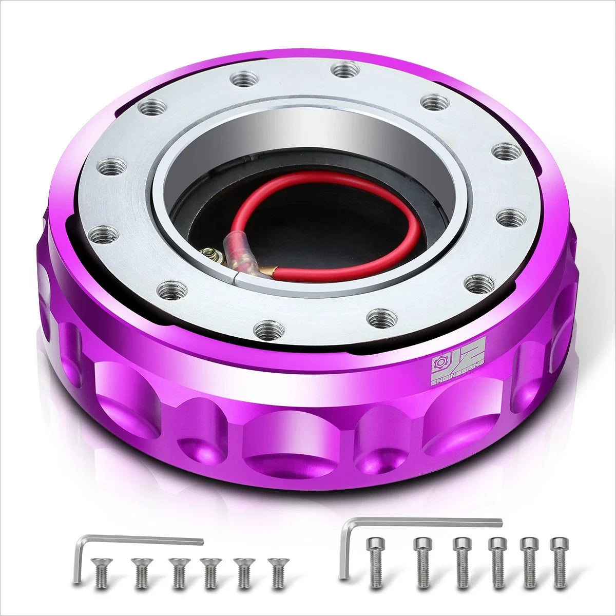 J2 6-Bolt Quick Release Steering Wheel Adapter for Universal Vehicles (RHD)