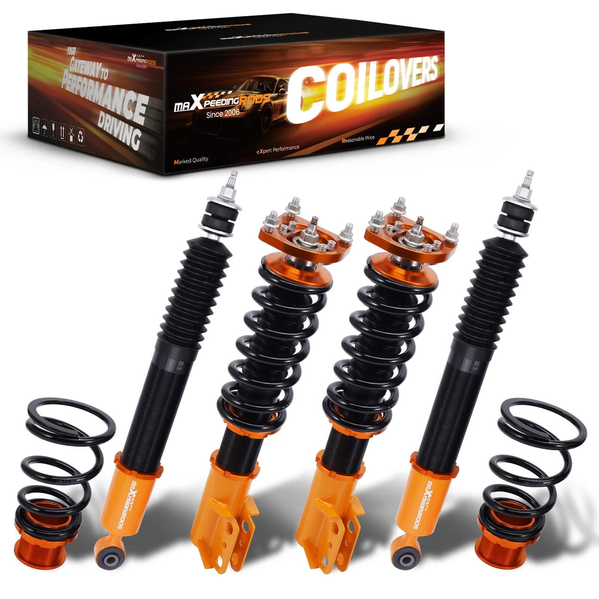 Adjustable Coilovers 24-Way for Ford Mustang Shocks Struts 1994–2004