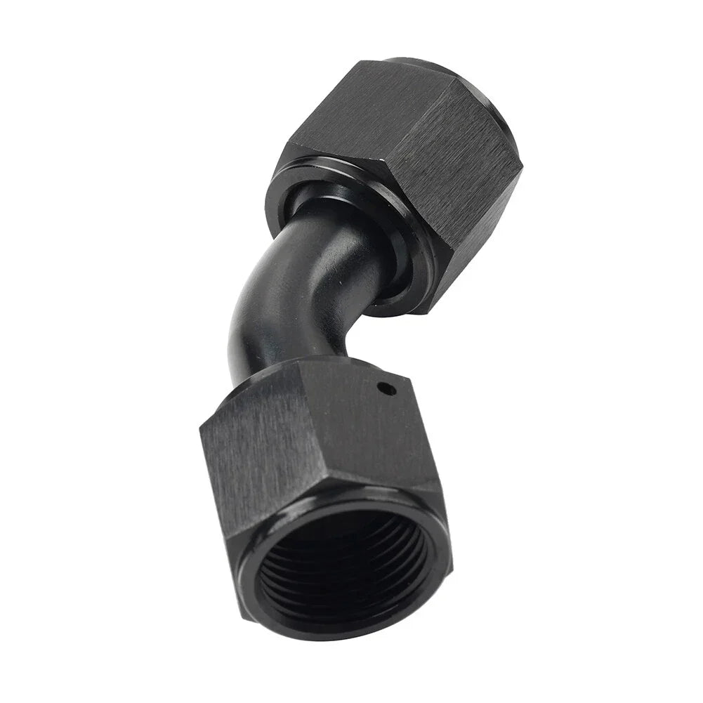 10AN Swivel Coupler Fitting Adapter, Female to Female, 45°