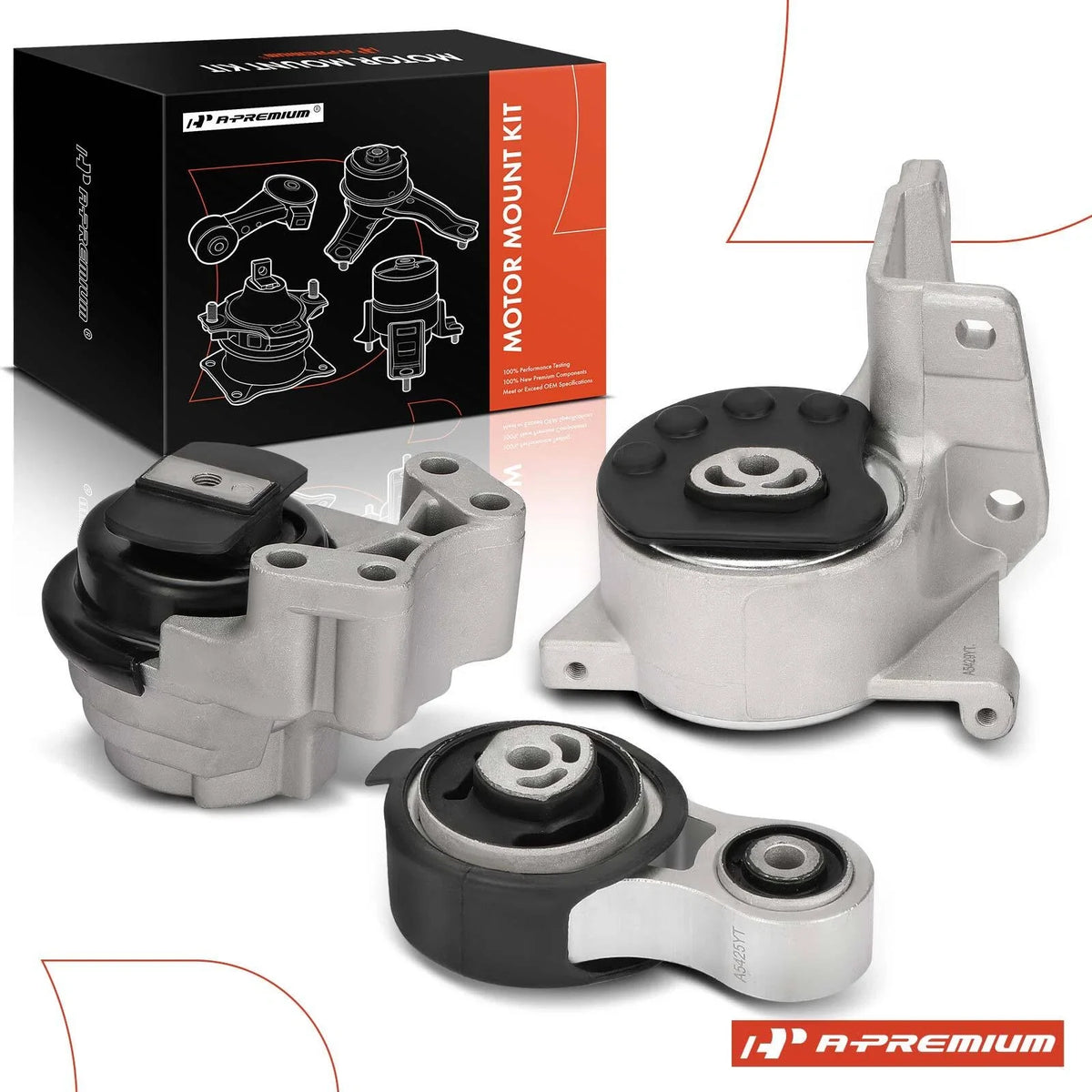 3X Engine Mount & Transmission Mount for Ford Taurus X (2008–2009)