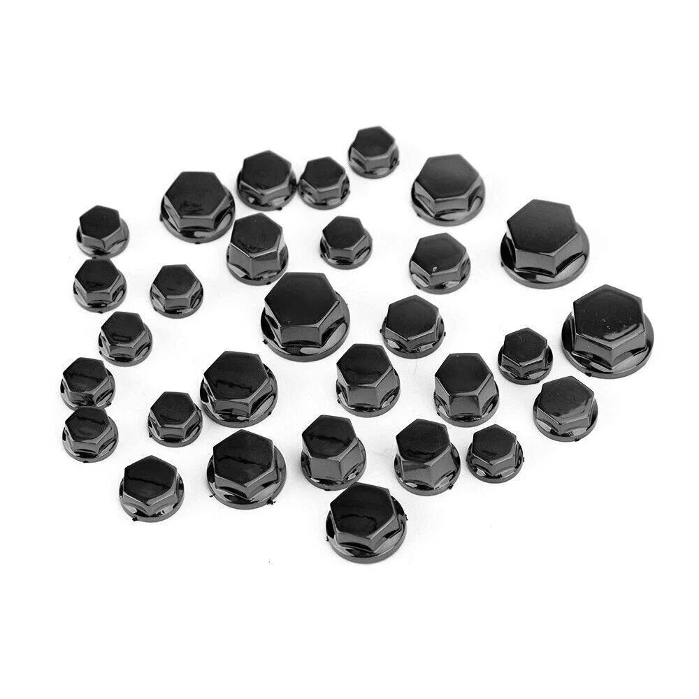 Hexagon Socket Screw Cover Set for Motorcycles - 30 Pieces