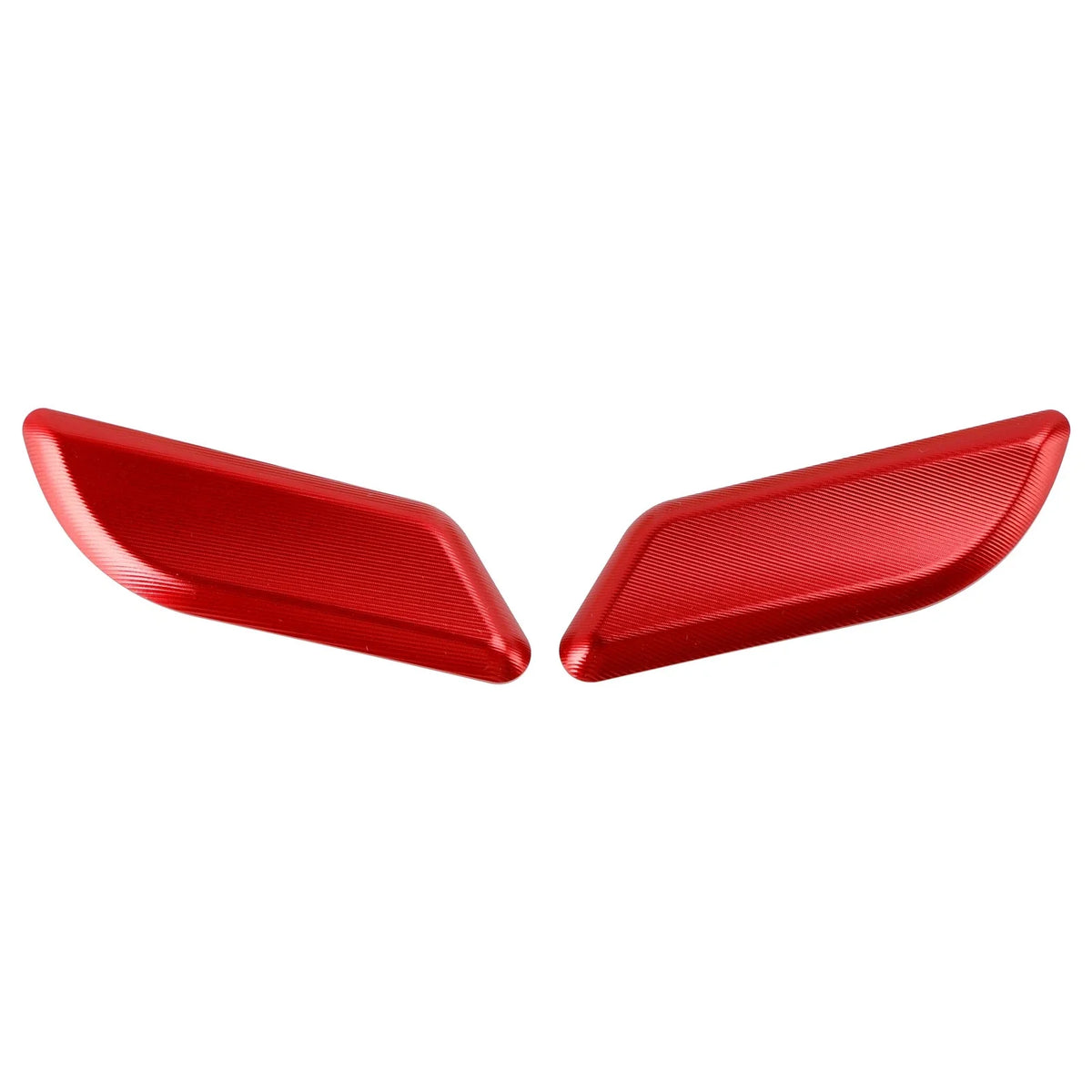 Mirror Block Off Plates - Red Billet for Ducati 959 1299 Panigale 2015-2019