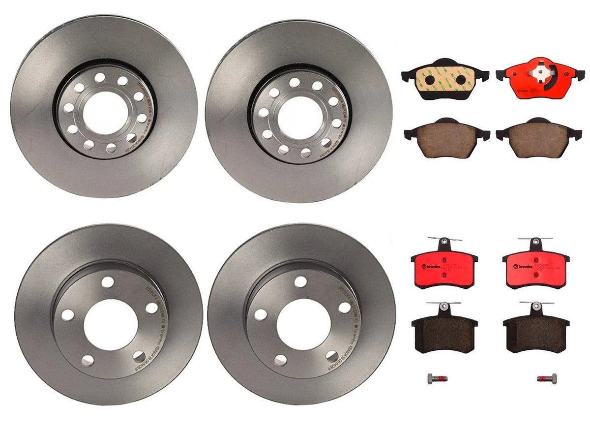 Brembo Brake Kit with Disc Rotors & Ceramic Pads for Audi A4 Quattro (1996–1999)
