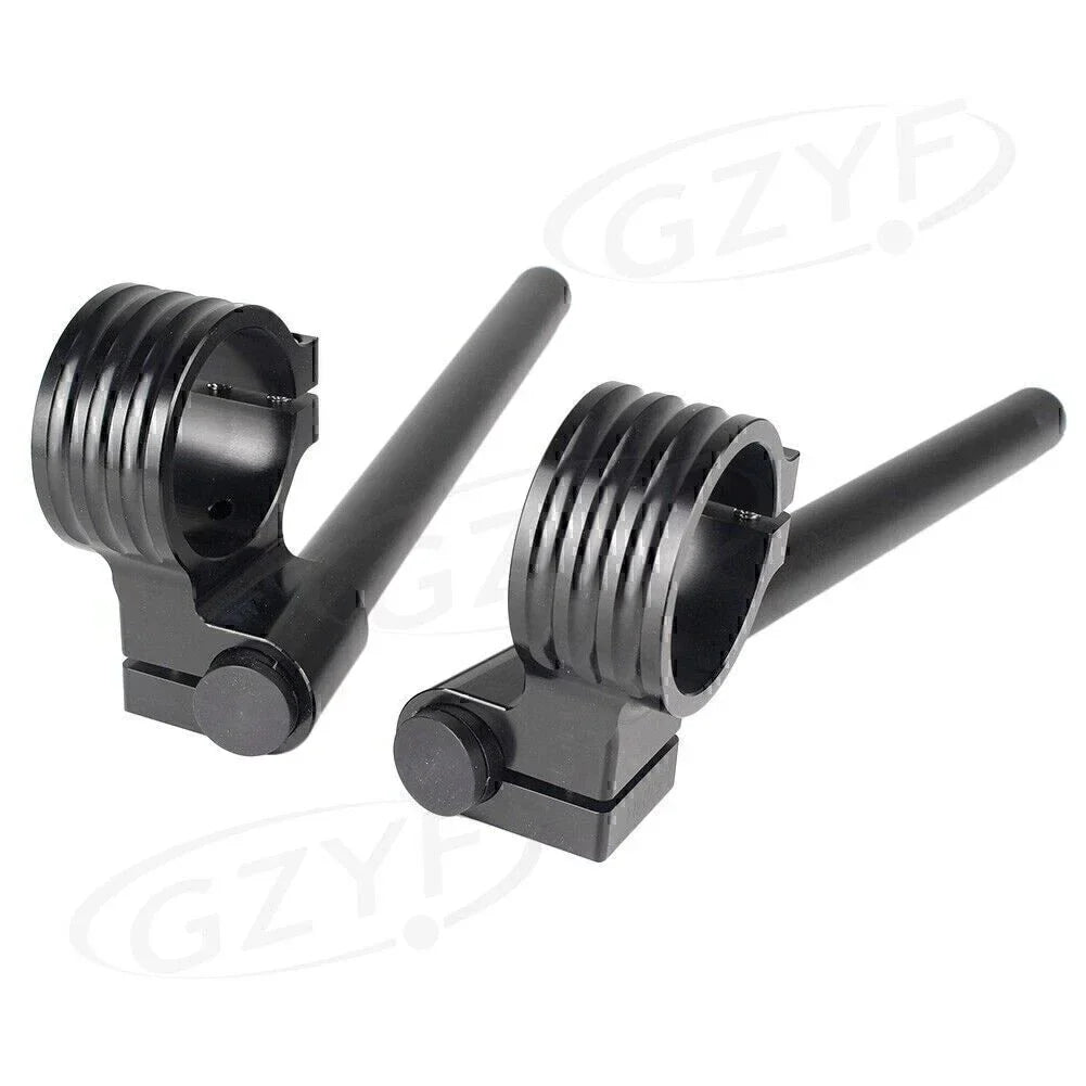 Clip-On Handlebar Fork Tubes 36mm Black for Motorcycle (Universal)