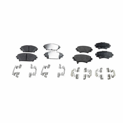 Set of 4 NAO Brake Pads for Mazda 3 (2014–2018)