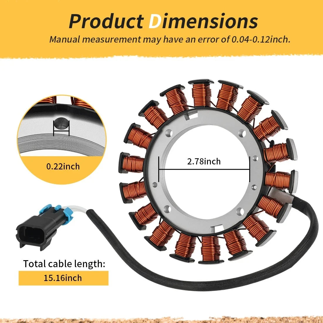 Stator Magneto Charging Coil 59031-2132 for Kawasaki Mule 610 2005-2016