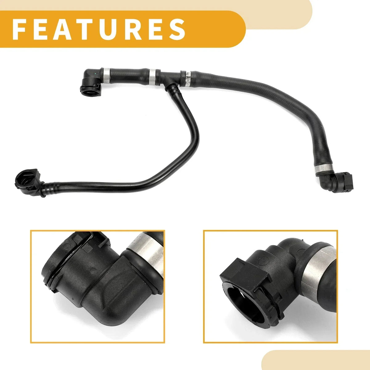 Engine Radiator Hose - Black Rubber for 230i BMW (2017-2021)