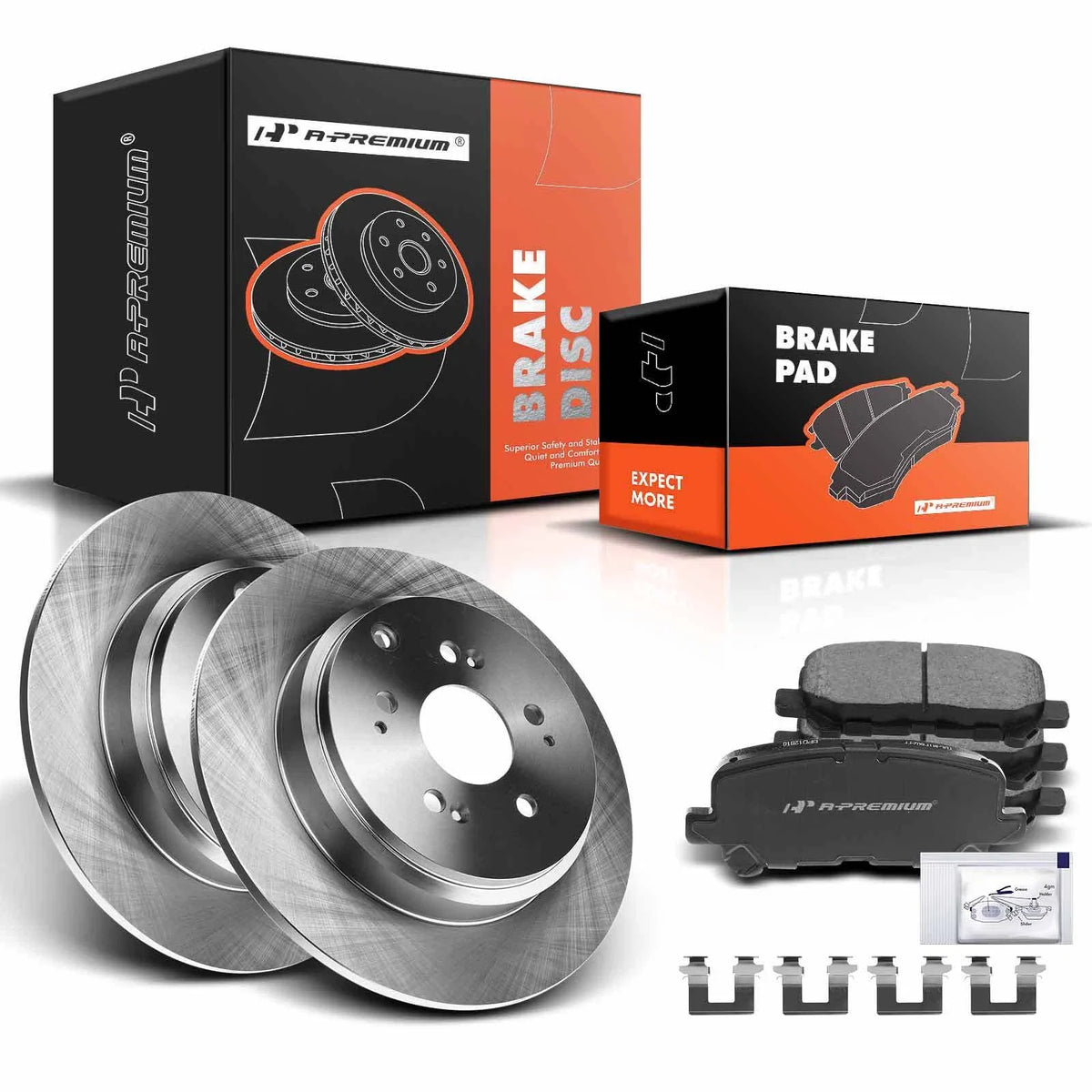 Rear Brake Rotor & Ceramic Pads for Honda Pilot (2009–2015)