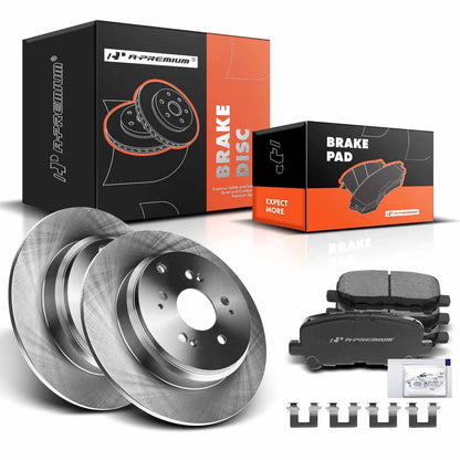 Rear Brake Rotor & Ceramic Pads for Honda Pilot (2009–2015)